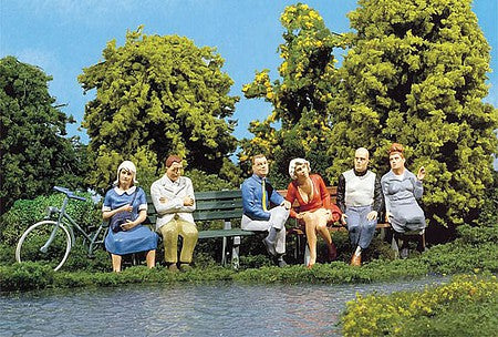 Pola 331832 G Scale Pedestrians -- Sitting Passers-by Pkg(6)