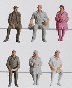 Pola 331951 G Scale Passengers -- Sitting Passengers IV, pkg(6)