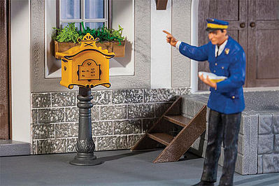 Pola 333217 G Scale Oranate Mailbox on Post