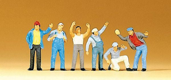 Preiser 10036 HO Scale Truck Drivers pkg(6) -- Standing