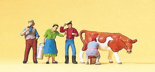 Preiser 10044 HO Scale Working People -- Farm Workers #2 pkg(4)