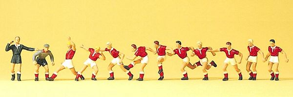 Preiser 10075 HO Scale Recreation & Sports -- Soccer Team