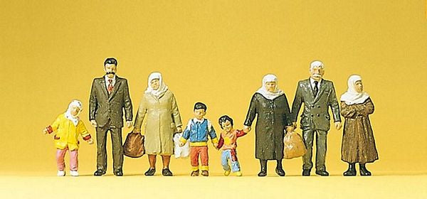 Preiser 10343 HO Scale Pedestrians -- Travelers