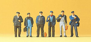 Preiser 10350 HO Scale Industrial/Dock Workers pkg(6)