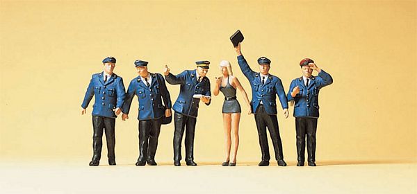 Preiser 10416 HO Scale Railroad Personnel -- German Federal Railway