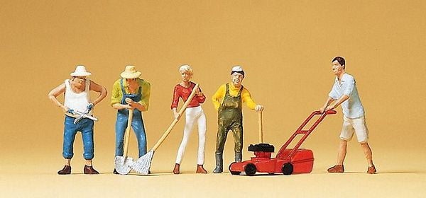 Preiser 10463 HO Scale People Working -- Gardeners