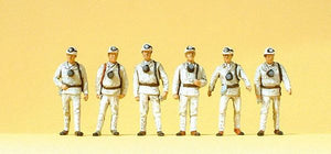 Preiser 10555 HO Scale Working People -- Miners w/Masks pkg(6)