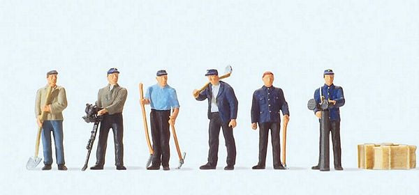 Preiser 10602 HO Scale Railroad Personnel -- Standing Track Workers