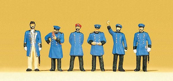 Preiser 12130 HO Scale 1900s Figures -- Prussian Railroad Personnel