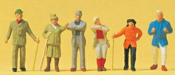 Preiser 14077 HO Scale Pedestrians -- Wanderers