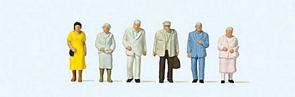 Preiser 14116 HO Scale Passers-By pkg(6)