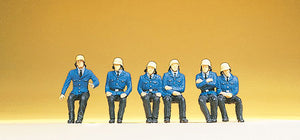 Preiser 14207 HO Scale Firemen -- Seated