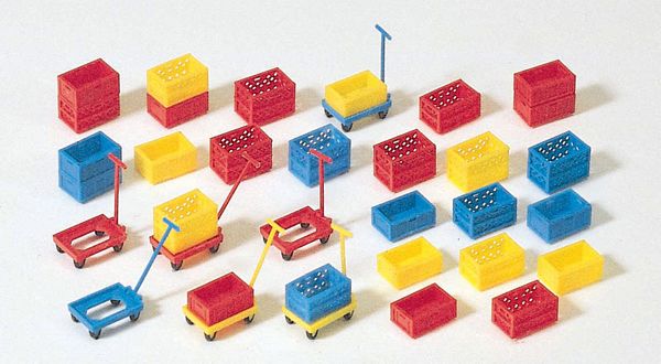 Preiser 17113 HO Scale Plastic Boxes Kit