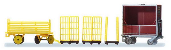 Preiser 17702 HO Scale Transportation Carts -- German Post