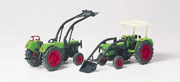 Preiser 17922 HO Scale Farm Machinery Deutz Tractor D6206 Kit -- With Shovel & Fork