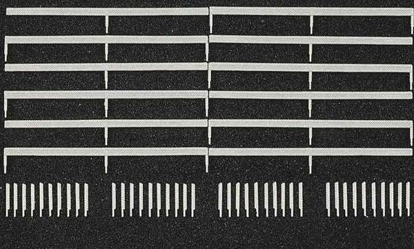 Preiser 18202 HO Scale Guard rail set 40/