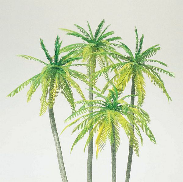 Preiser 18600 HO Scale Palm Trees -- pkg(4)