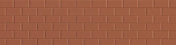 Preiser 19606 HO Scale Long Rectangular Tile Flooring or Wall -- Terracotta 3-3/4 x 3-3/4" 9.5 x 9.5cm pkg(3)