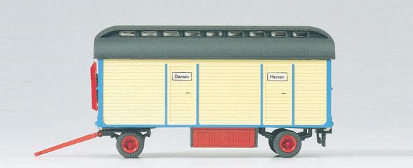 Preiser 21025 HO Scale Modern Circus Wagon - Assembled -- Toilets - Krone