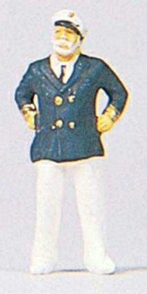 Preiser 28053 HO Scale Individual Figure - Working People -- Captain