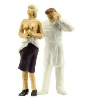 Preiser 28058 HO Scale Individual Figure - Pedestrians -- At The Doctor