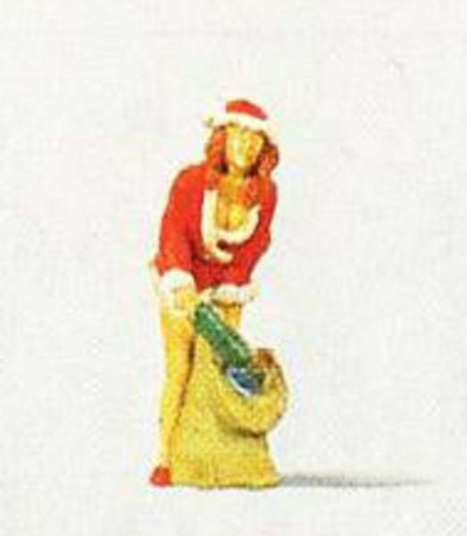 Preiser 29028 HO Scale Santa's Helper 2 -- With Sack of Gifts