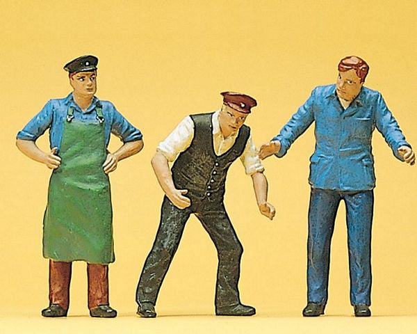 Preiser 45028 G Scale Delivery Men in Work Clothes