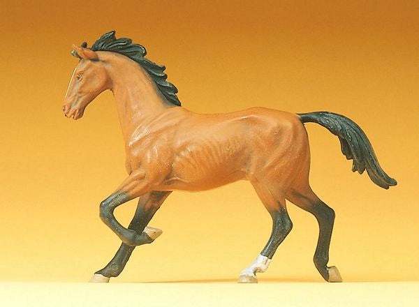 Preiser 47022 44221 Scale Domestic Animal Figures, 1/24 - 1/25 Scale -- Trotting Horse