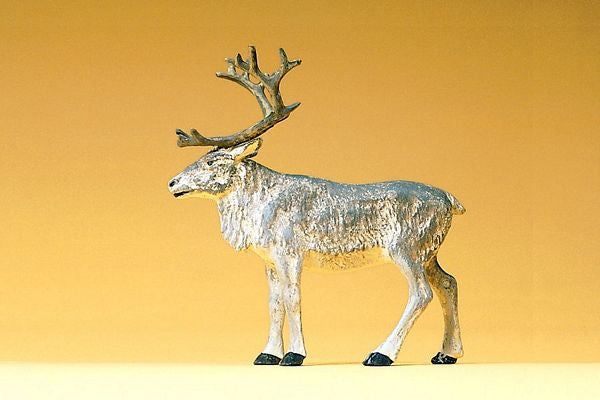 Preiser 47538 44221 Scale Wild Animal Figures, 1/24 - 1/25 Scale - Individual -- Standing Reindeer