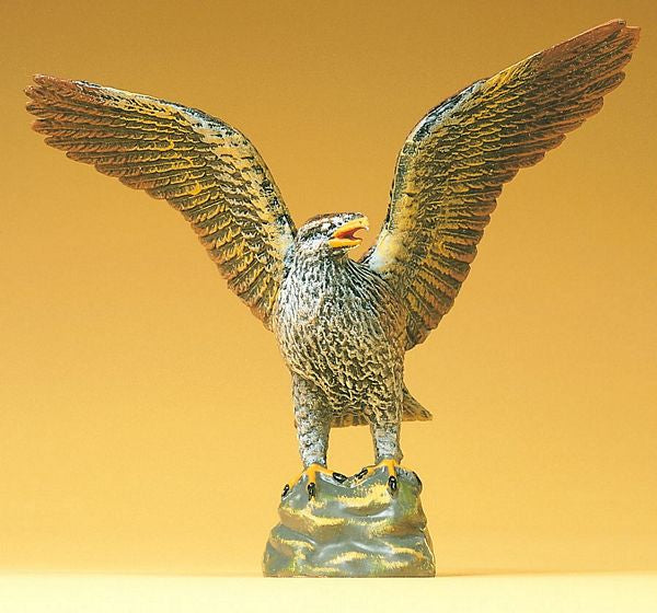 Preiser 47711 44221 Scale Wild Animal Figures, 1/24 - 1/25 Scale -- Eagle w/Wings Spread