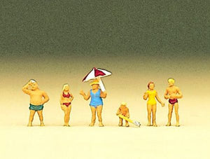 Preiser 88524 Z Scale Krause Family at The Beach