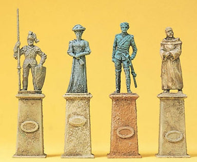 Preiser 10525 HO Statues on Columns (4)