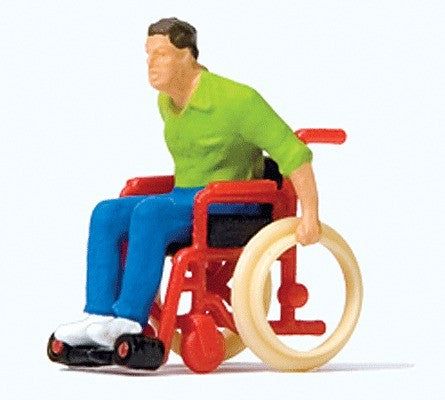Preiser 28164 HO Man in Wheelchair