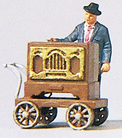 Preiser 29044 HO Organ Grinder w/Wagon & Monkey