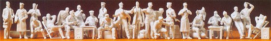 Preiser 72508 1/72 Unpainted German Reich Luftwaffe Pilots & Ground Crew 1935-45 (26) (Kit)