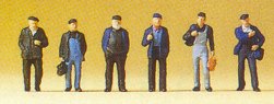 Preiser 79110 N Industrial & Dock Workers (6)