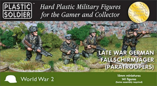 Plastic Soldier Co 1540 15mm Late WWII German Fallschirmjager Paratroopers (141)