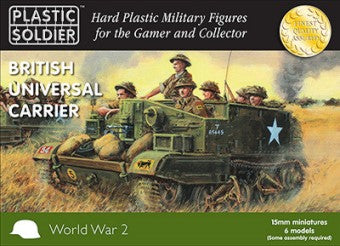 Plastic Soldier Co 1552 15mm WWII British Universal Carrier (9) & Crew (99)