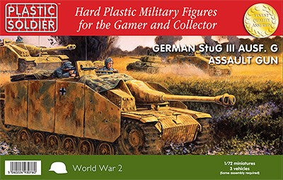 Plastic Soldier Co 7214 1/72 WWII German StuG III Ausf G w/Assault Gun (3)
