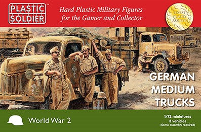 Plastic Soldier Co 7235 1/72 WWII German Medium Trucks (3)