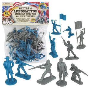 Playsets 40028 54mm American Civil War Battle of Appomattox Figure Playset (26pcs) (Bagged) (BMC Toys)