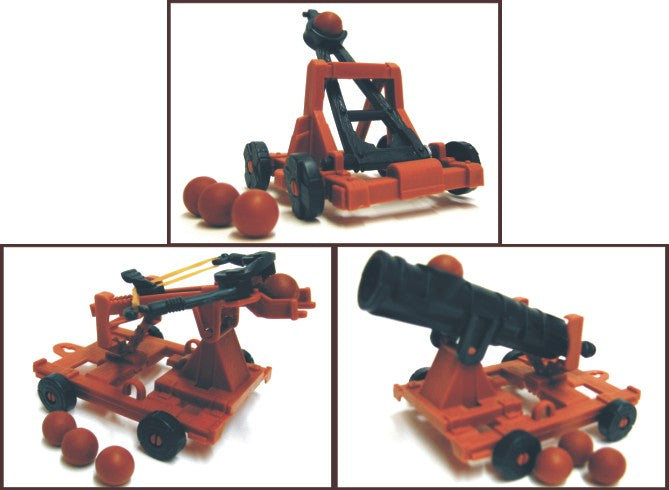 Playsets 42 1/32 Medieval Armor Playset (Catapult, Crossbow, Cannon) (Bagged)