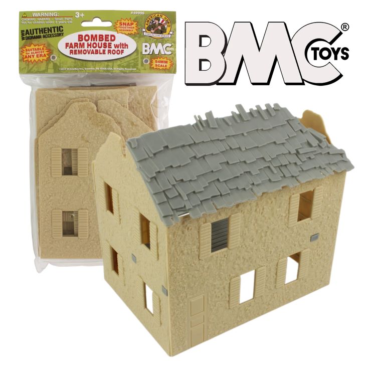 Playsets 49996 54mm Bombed Farm House (BMC Toys)