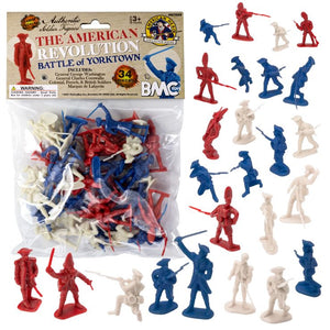 Playsets 67059 54mm American Revolution Battle of Yorktown Figure Playset (34pcs) (Bagged) (BMC Toys)