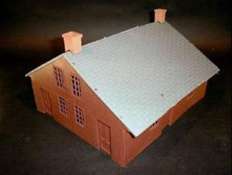 Playsets 98537 54mm American Civil War House (Brown) (Bagged) (Americana)