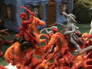 Playsets L37 1/32 Revolutionary War American Cavalry Playset (6 w/6 Horses) (Bagged) (LOD Enterprises)