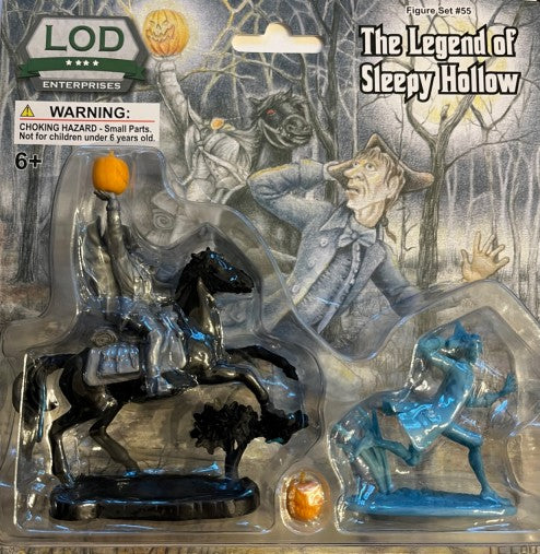 Playsets L55 1/32 The Legend of Sleepy Hollow Headless Horseman on Horse & Ichabod Crane Playset (Blister Carded) (LOD Enterprises)