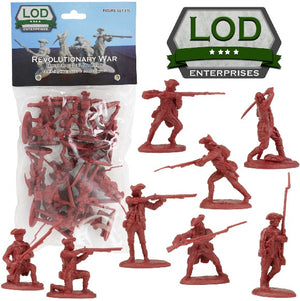 Playsets L10 1/32 Revolutionary War British Regular Army Playset (16) (Bagged) (LOD Enterprises)