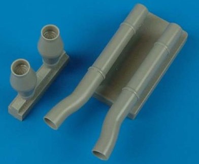 Quickboost 48284 1/48 Ju87D5N Type A Night Exhaust for HSG (D)