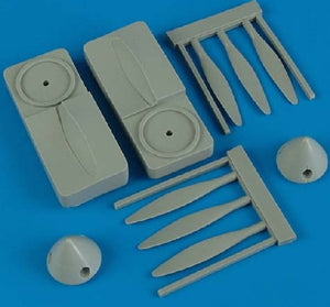 Quickboost 48381 1/48 P38 Propeller w/Jig Tool for HSG